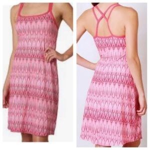 PrAna Cora Dress In Azalea Feather XS